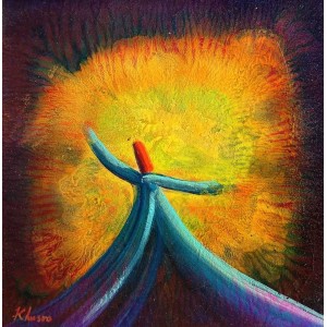 Khusro Subzwari, 12 x 12 Inch, Acrylics on Canvas, Figurative Painting, AC-KS-270